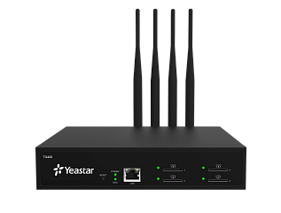 GSM/LTE-шлюз Yeastar TG400L с четырьмя SIM-картами и антеннами